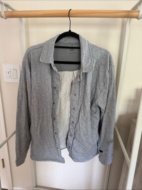 Othr Lightweight Shirt Jacket in Light Gray